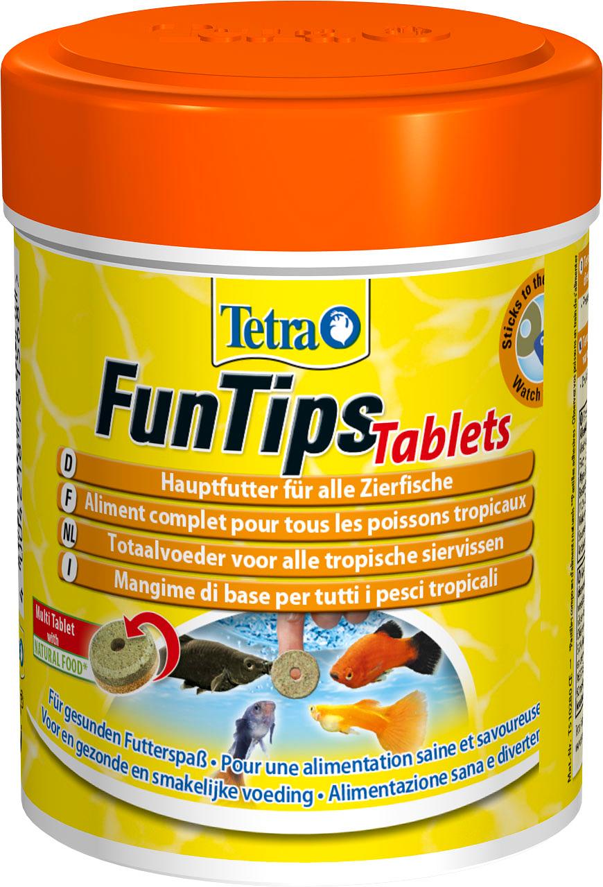 Tetra FunTips comprimés alimentaires adhésives