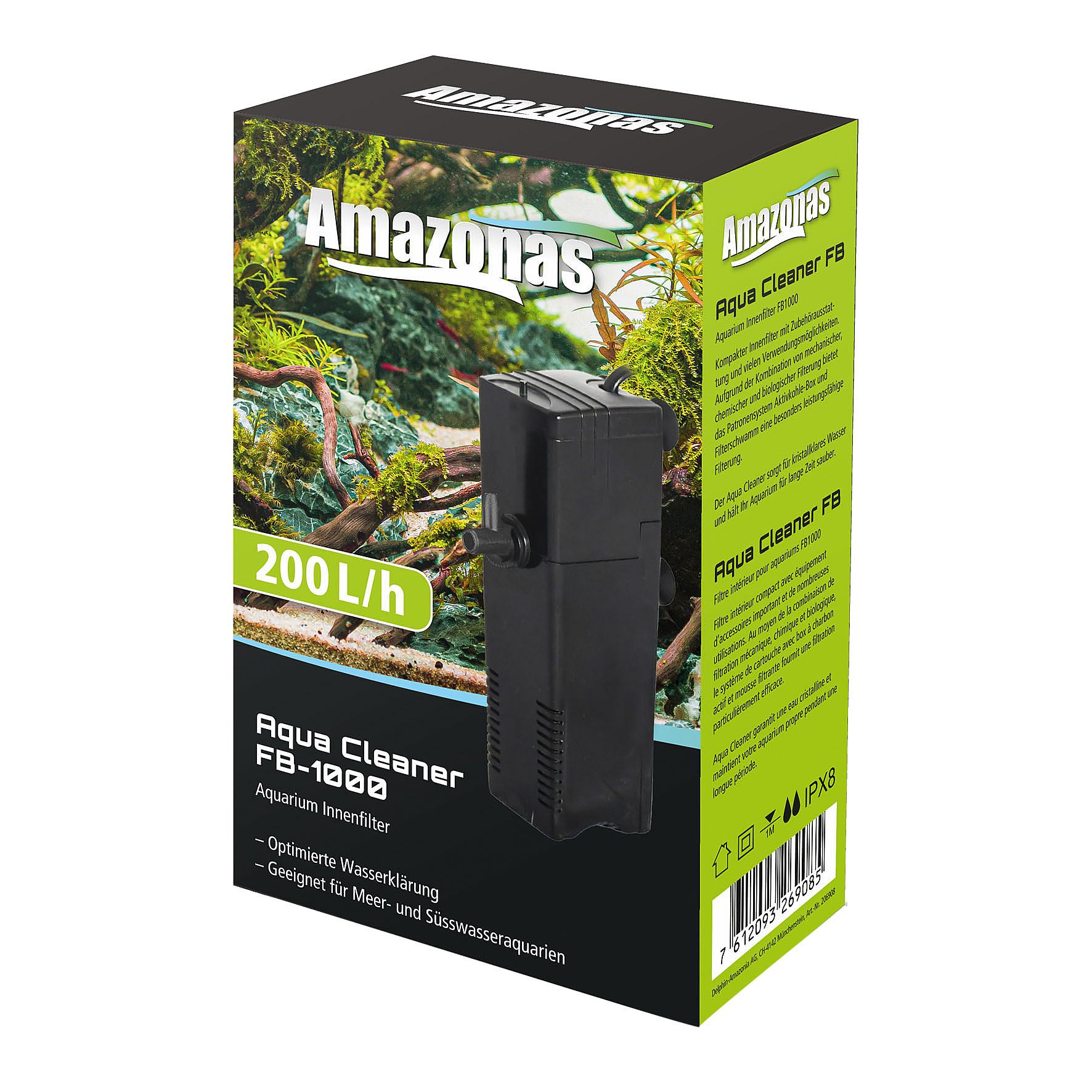 Amazonas filtre intérieur Aqua Cleaner BT, 200l/h – 1000l/h