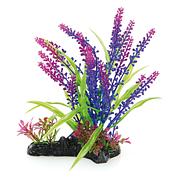 Fantasy Plant AB-125, 20cm verte-bleue-violette