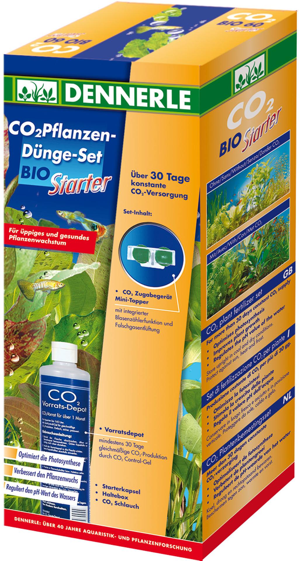Dennerle Set Bio-CO2 de fertilisation de plantes Starter/Accessoires