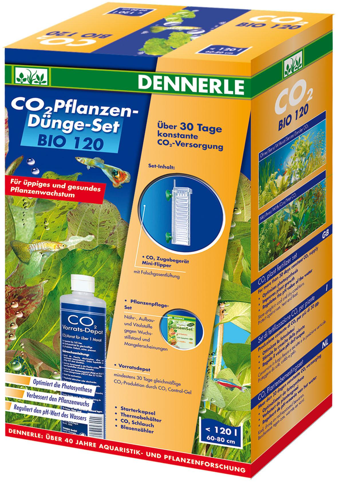 Dennerle Bio-CO2 Pflanzen-Dünge-Set bis 120 Liter/Zubehör
