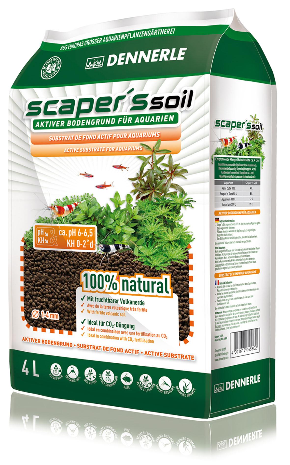 Dennerle Scaper’s Soil 1-4mm 4 Liter oder 8 Liter