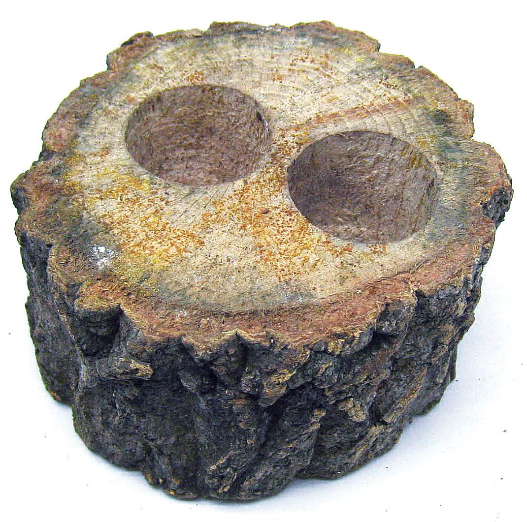 Zubehör Jelly-Dosenhalter aus Holz, mit 2 Löcher ø8–10cm, H:5.5cm
