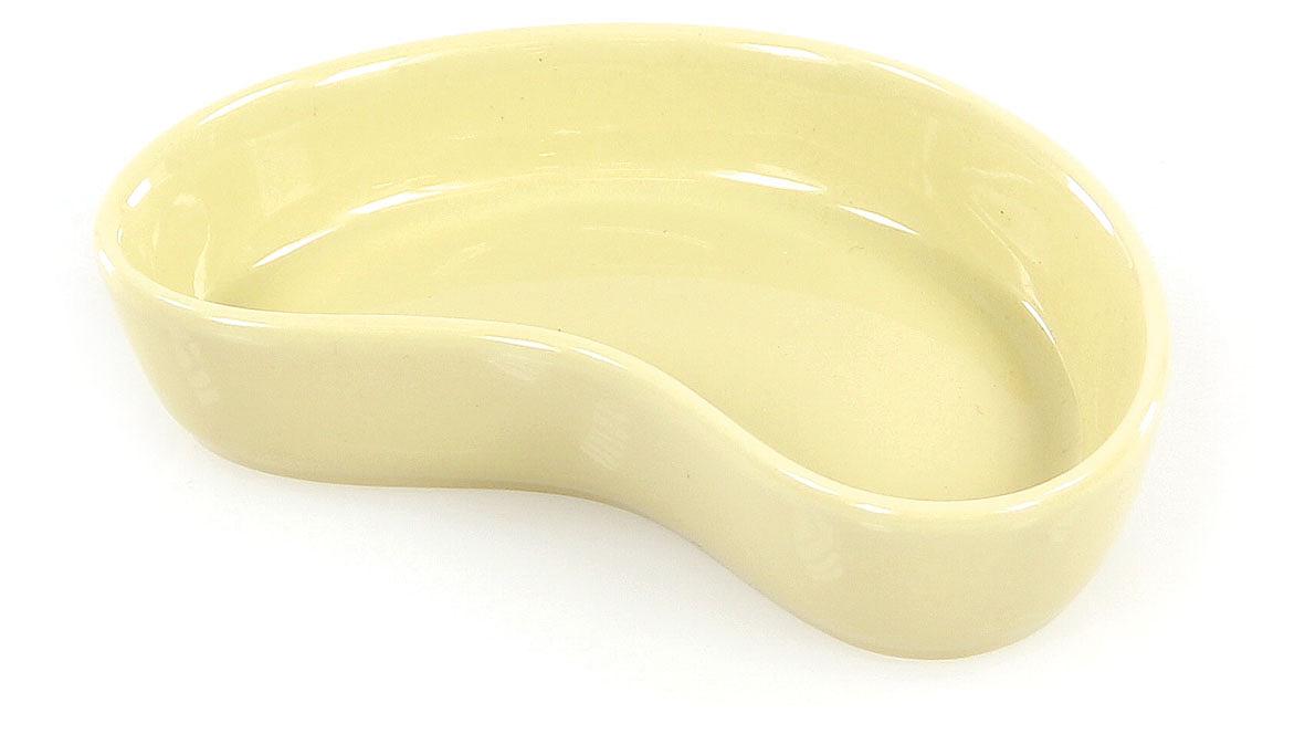 Ecuelle en céramique en forme de rein, beige