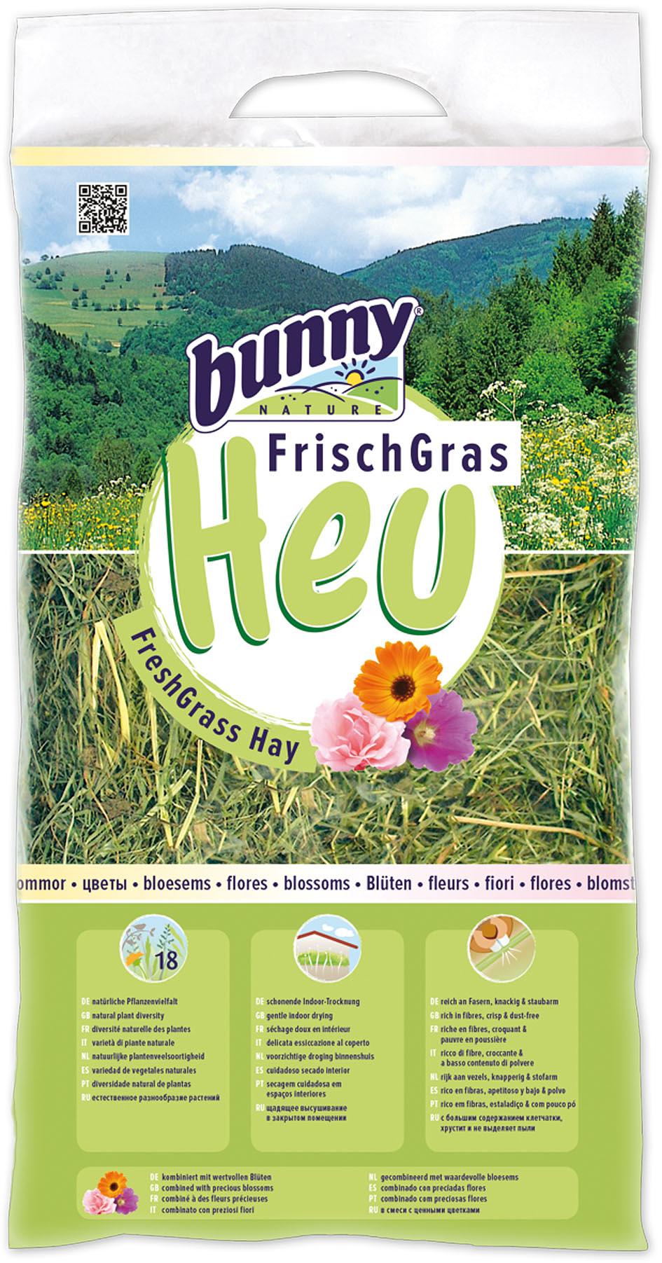 Bunny Foin d’herbes frais d’Allgäu avec fleurs