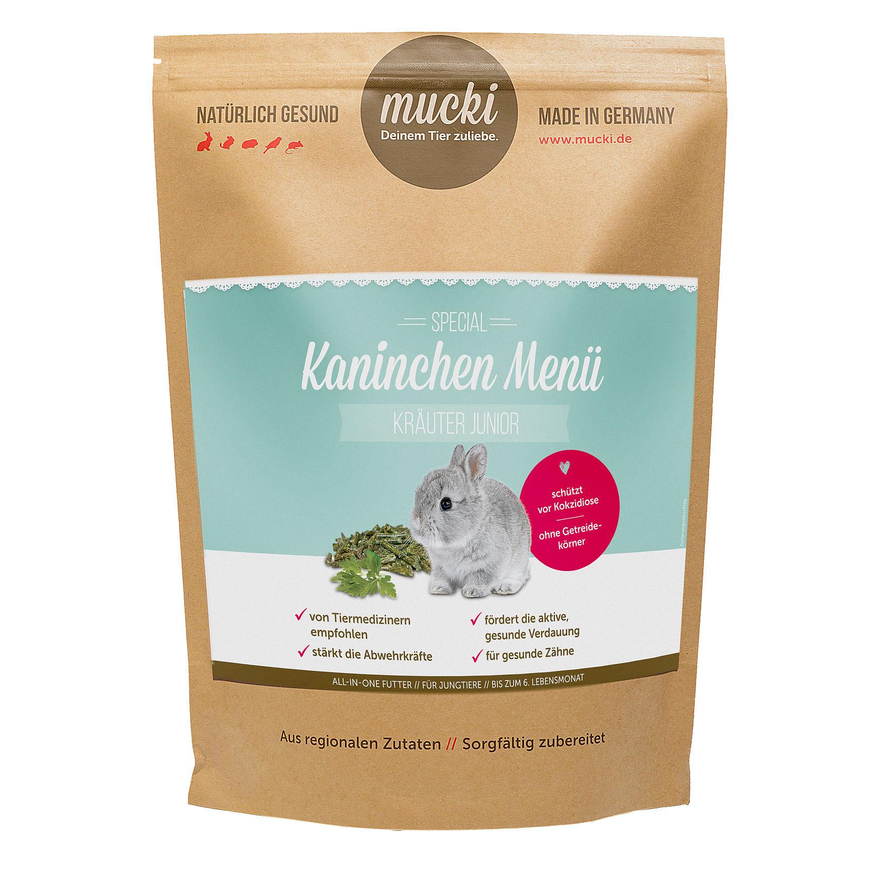 Mucki Kaninchen Menü Kräuter - Junior