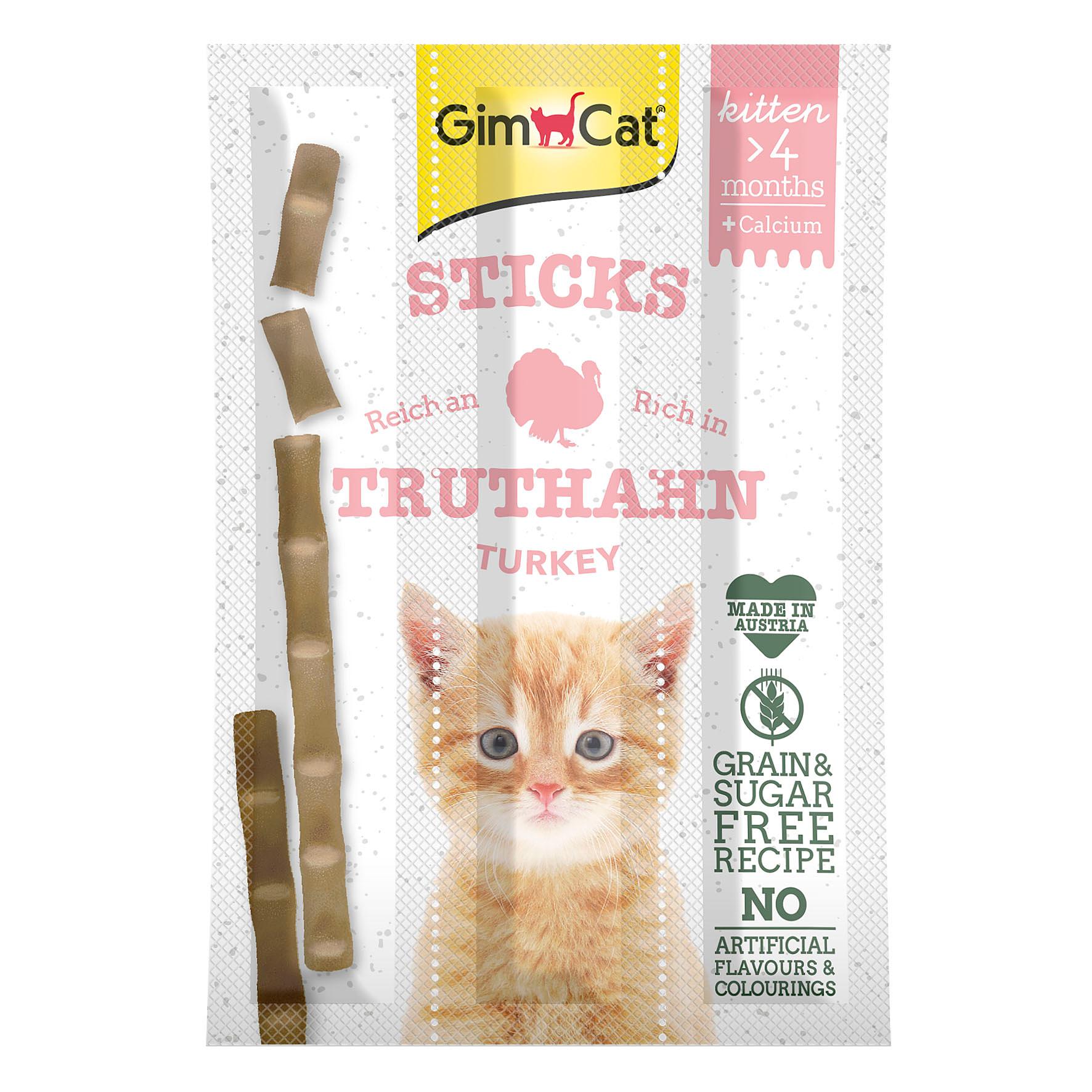 GimCat Sticks Kitten à la dinde 3pcs.