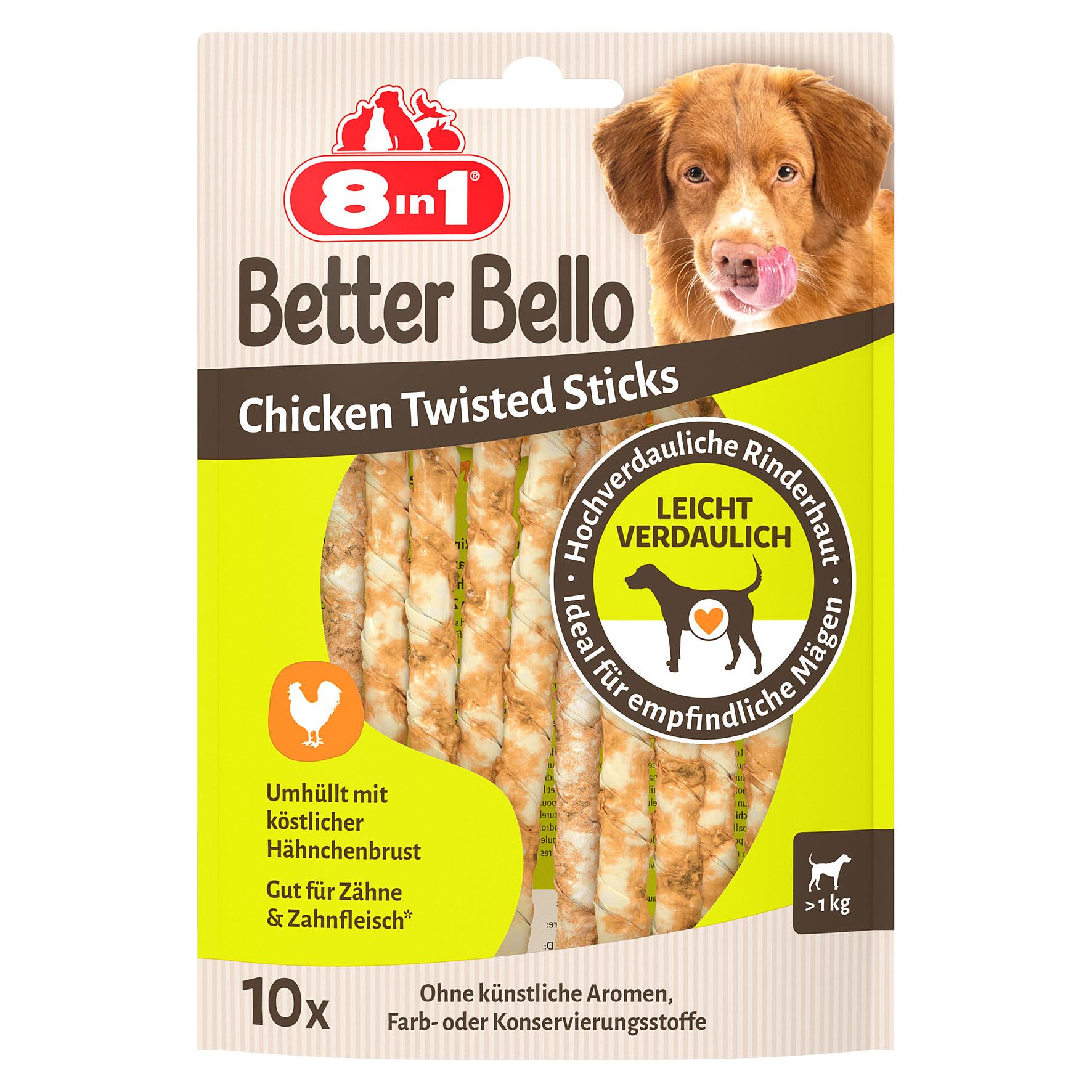 8in1 Better Bello Chicken Twisted 10Stk./60g