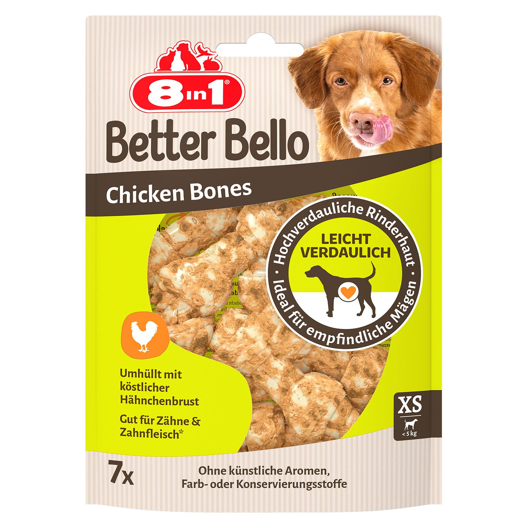 8in1 Better Bello Chicken Bone XS 7pcs., 84g