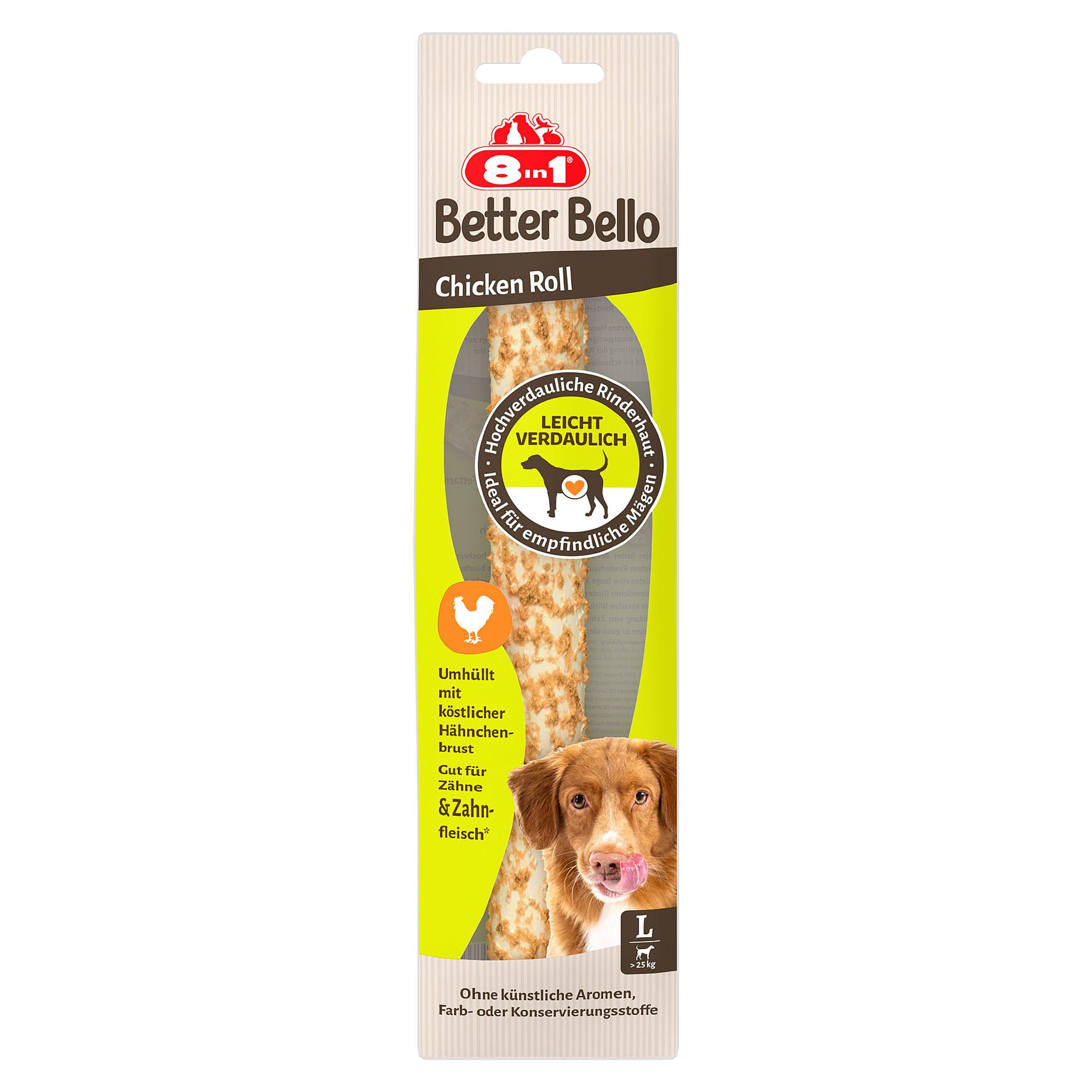 8in1 Better Bello Chicken Roll Large 1pc./80g