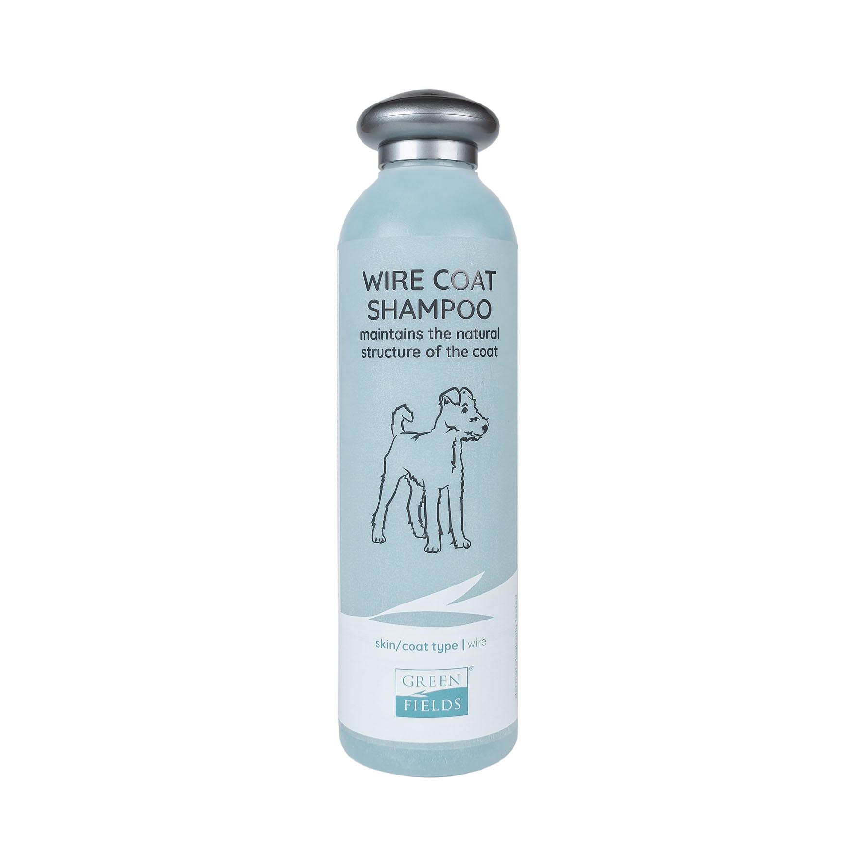 Greenfields Wire Coat Shampoo maintains the natural structure