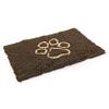 swisspet tapis Chenille brune avec patte beige, 80x50x2.5cm