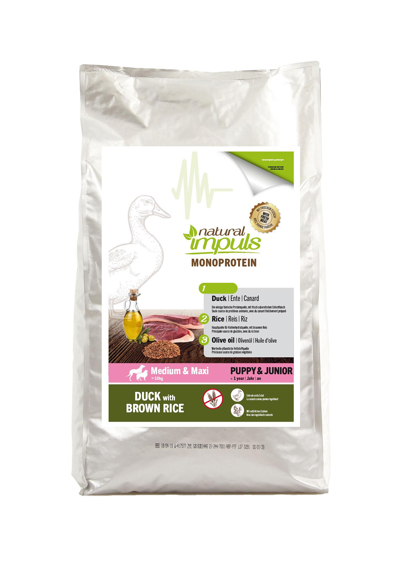 Natural Impuls – Ente & brauner Reis, 15kg