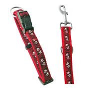 swisspet DoggyLine Hundehalsband und Hundeleine, rot
