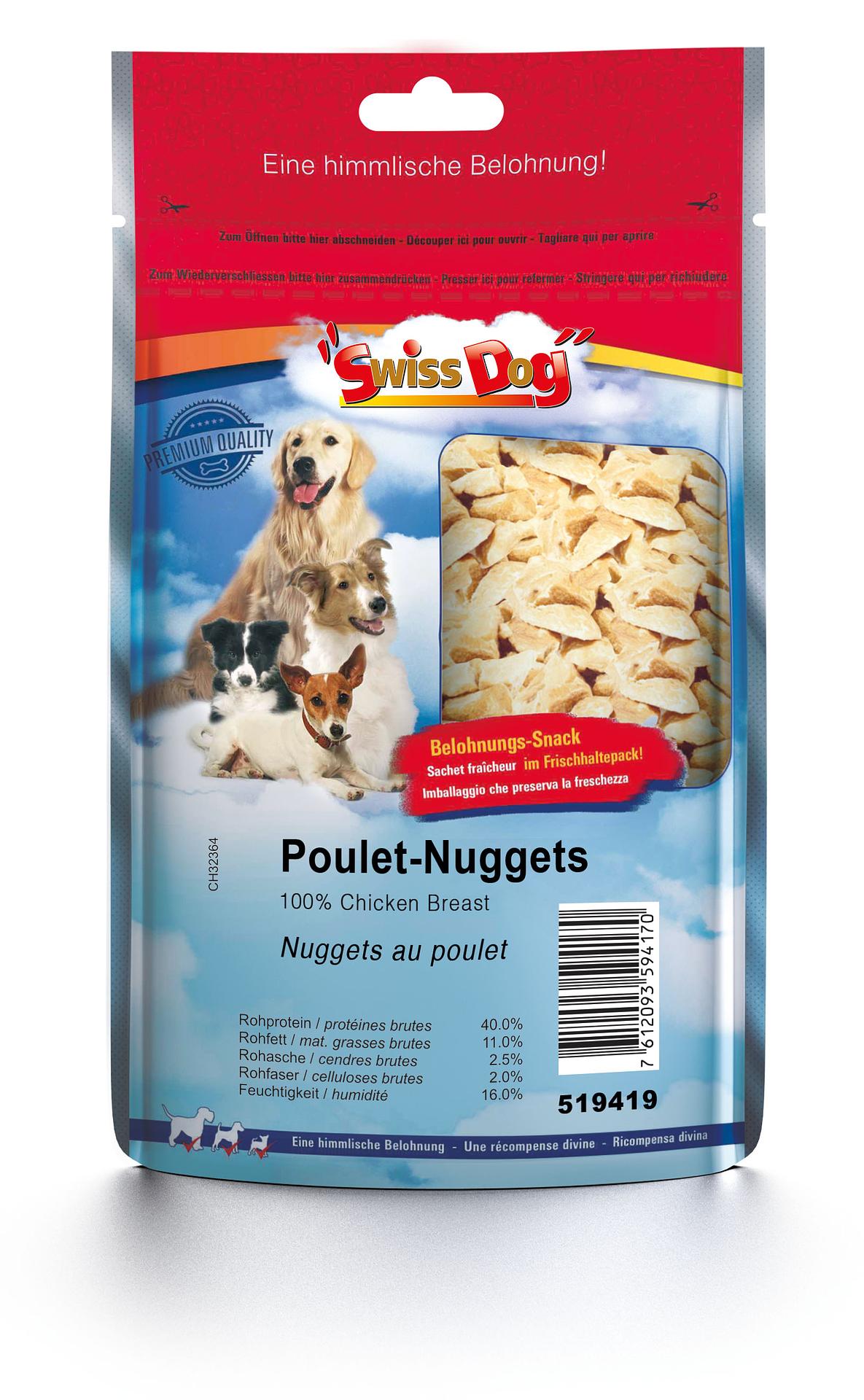 SwissDog Poulet-Nuggets, gefriergetrocknet