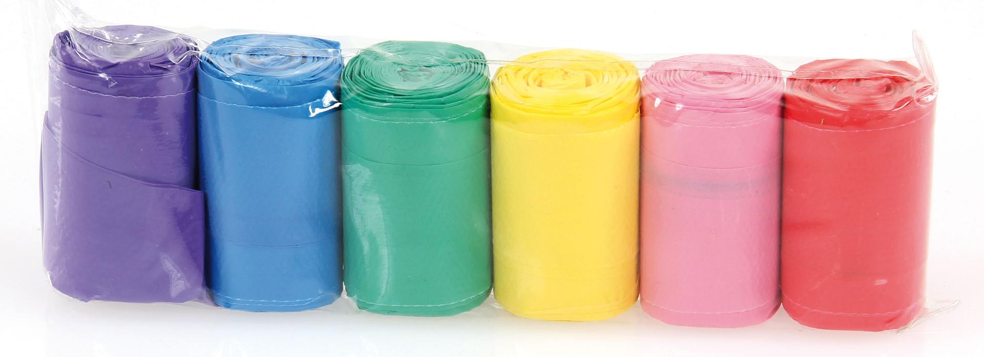 swisspet Poop-Bag Rainbow, 6x12, 72 pièces
