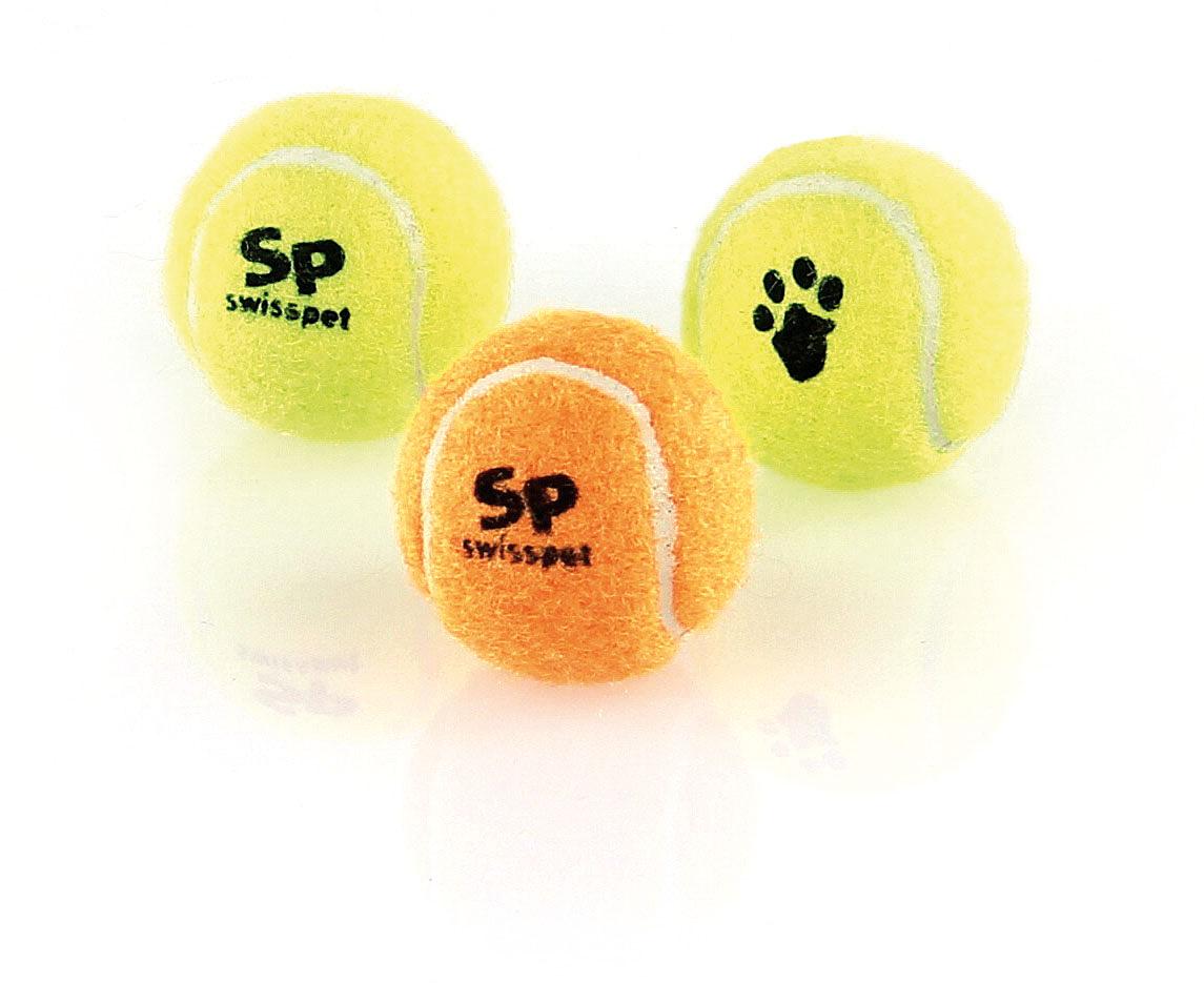 swisspet Hundespielzeug Gummi-Tennisball, 3Stk