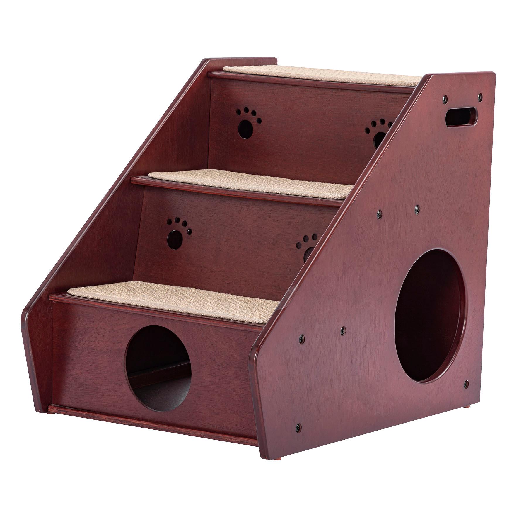 Petsfit Escalier pour chats et chiens Woody M, brun