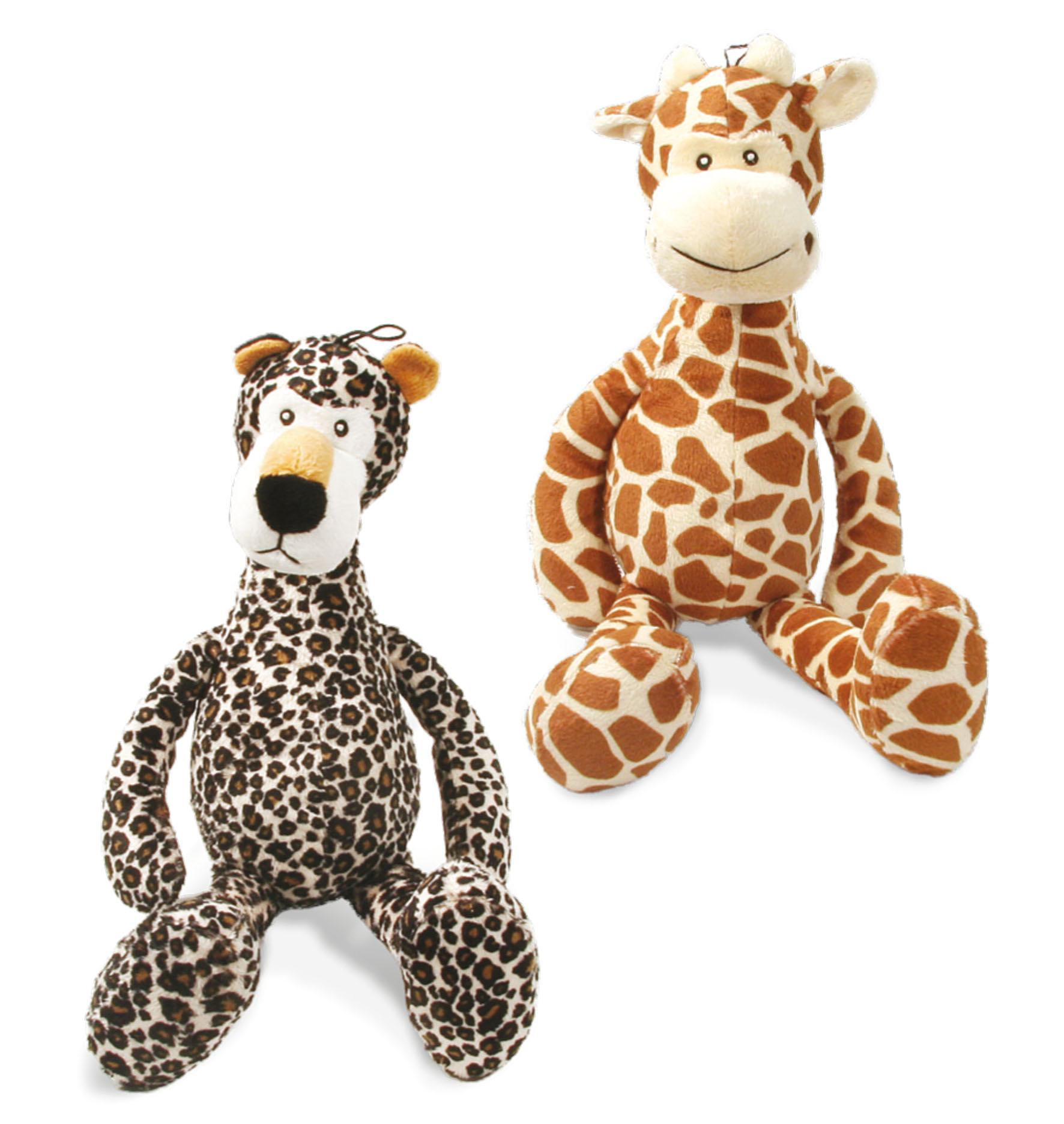 swisspet Hundespielzeug Plüsch-Giraffe & Leopard