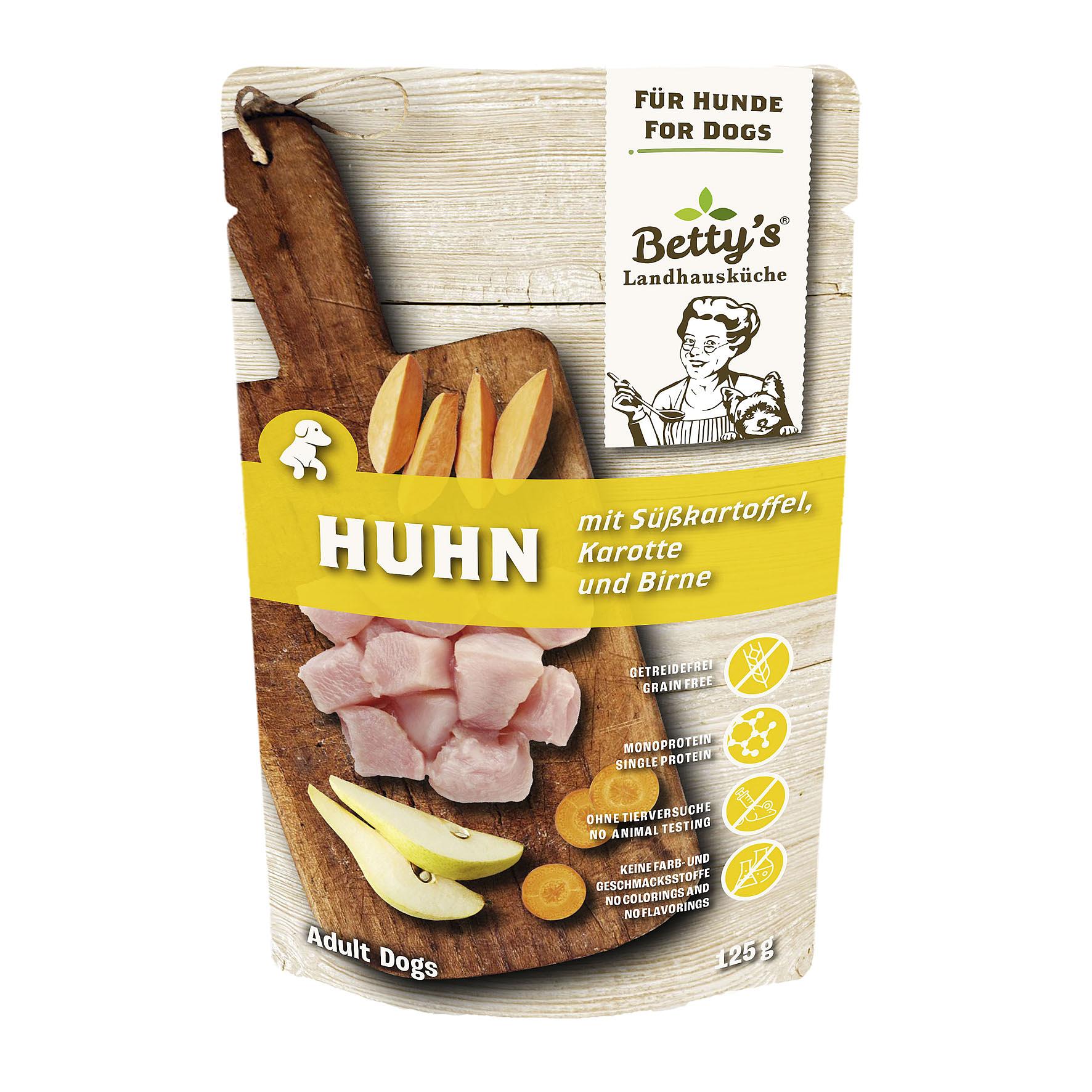 Betty's Landhausküche Huhn & Süsskartoffeln 125g