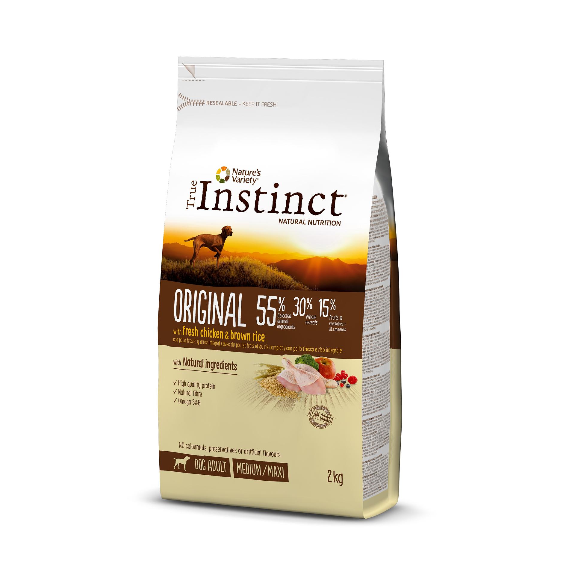 True Instinct™ ORIGINAL Adult Med/Maxi, poulet & riz complet