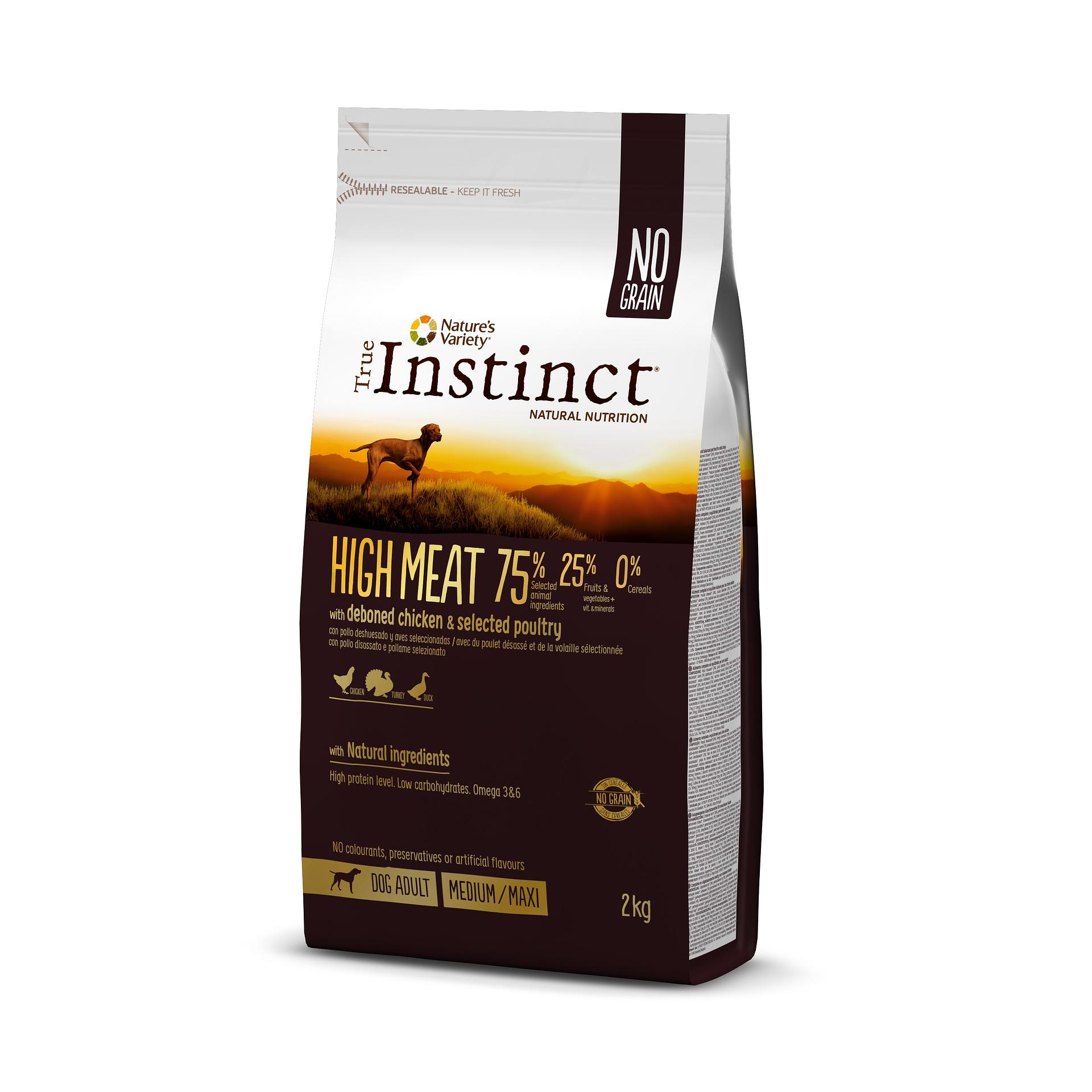 True Instinct™ HIGH MEAT Adult Med/Maxi, Poulet