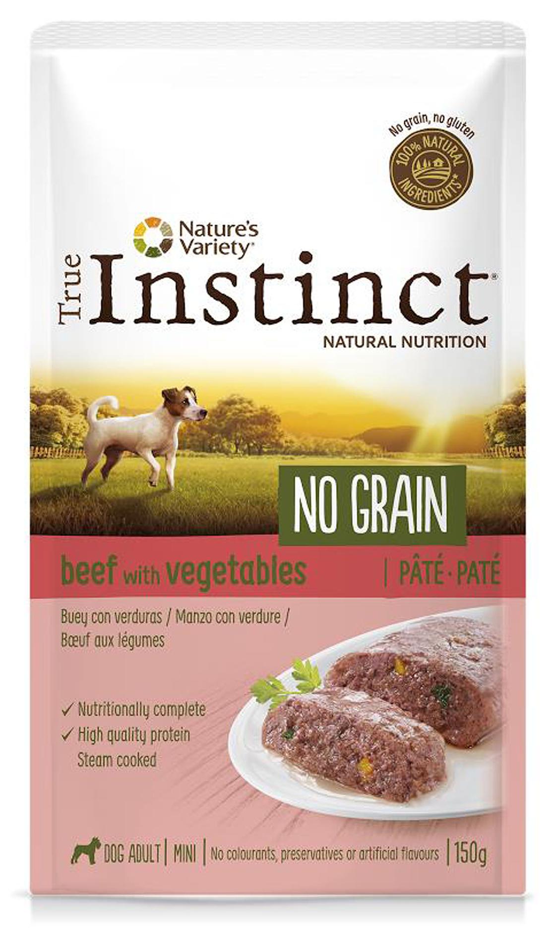 True Instinct Adult Mini No Grain, Boeuf aux légumes