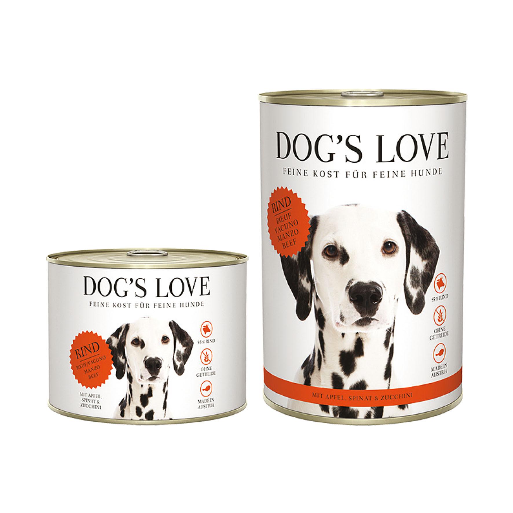 Dog‘s Love Classic Adult Rind, Apfel, Spinat & Zucchini