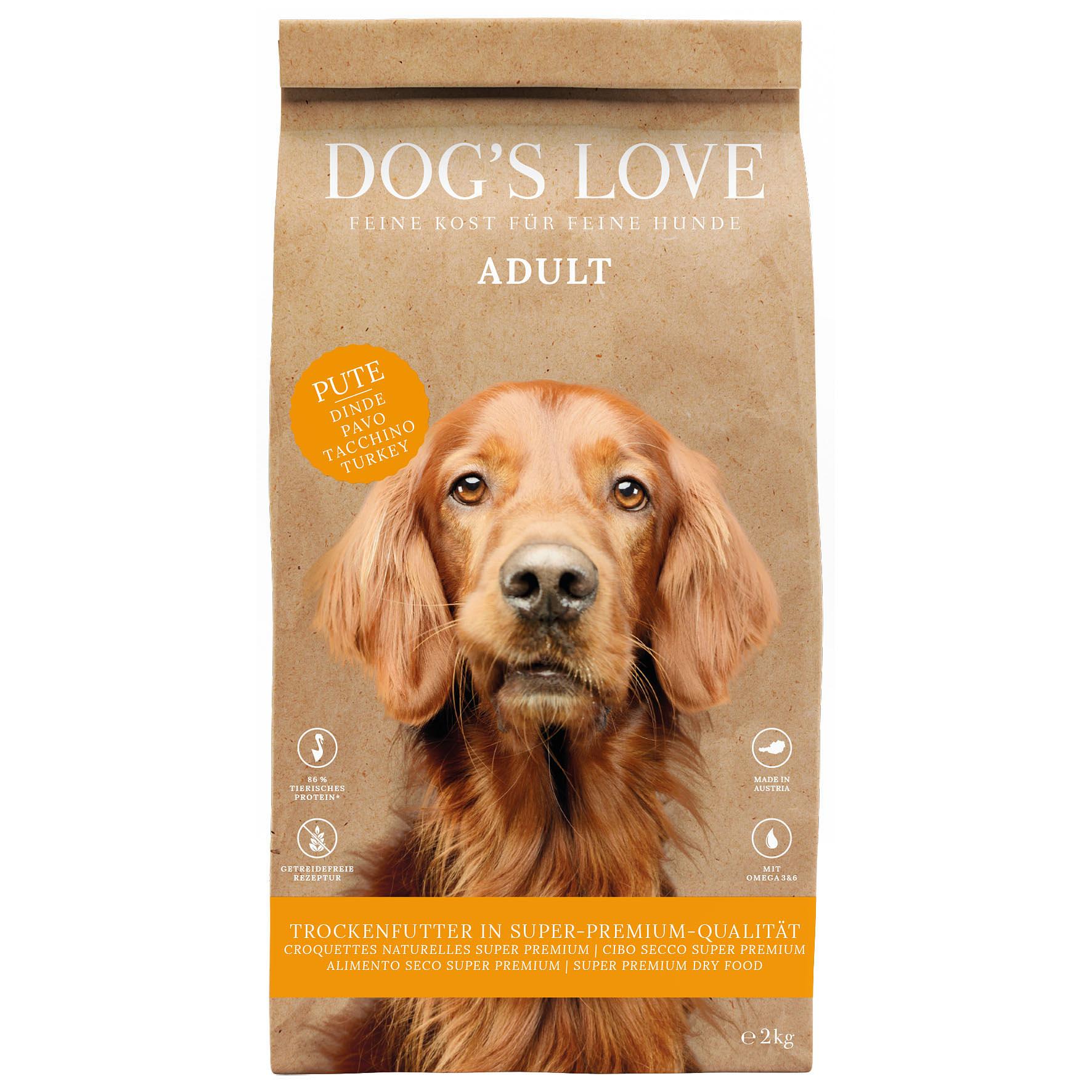 Dog‘s Love Adult dinde, patate douce & canneberges