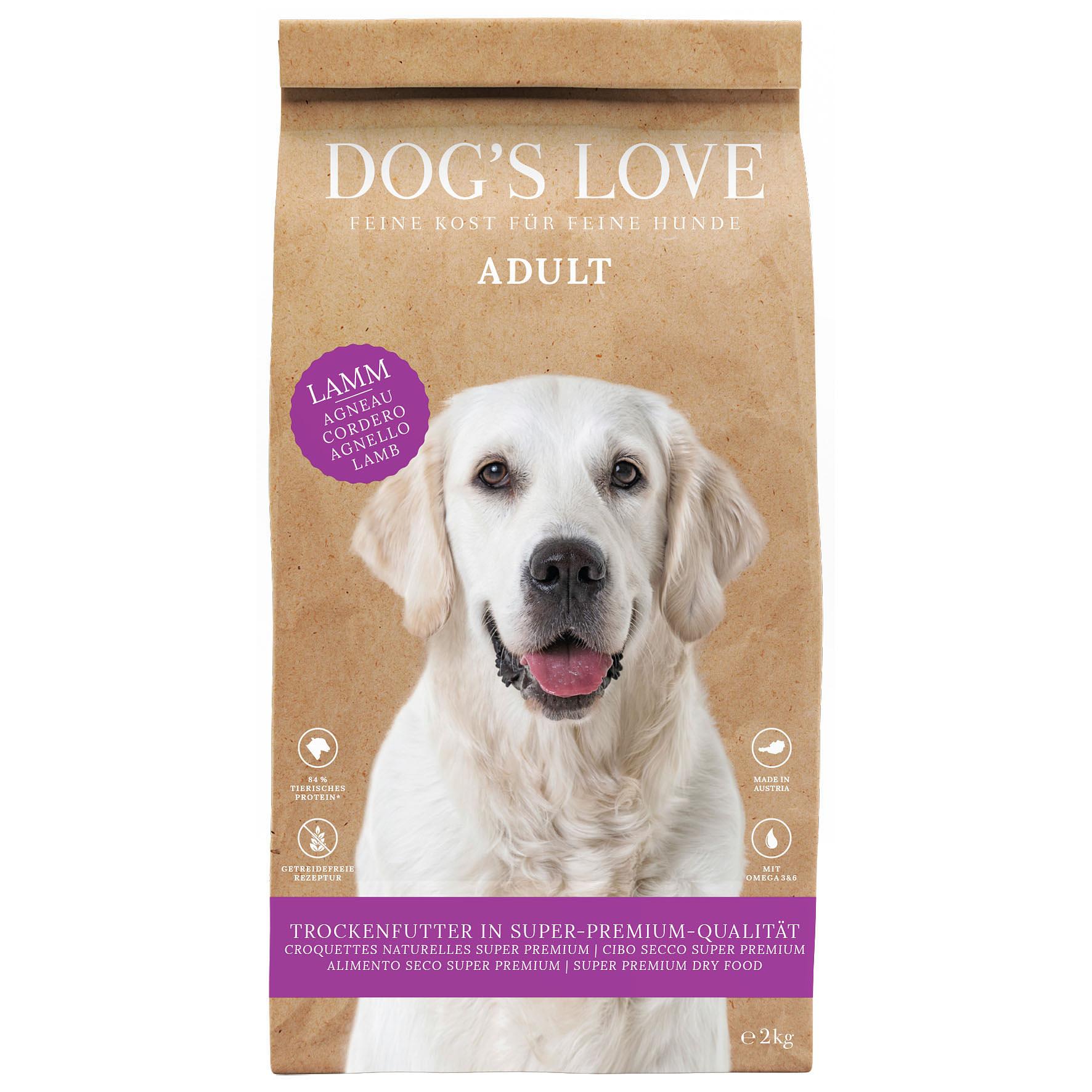 Dog‘s Love Adult agneau, patate douce & mint