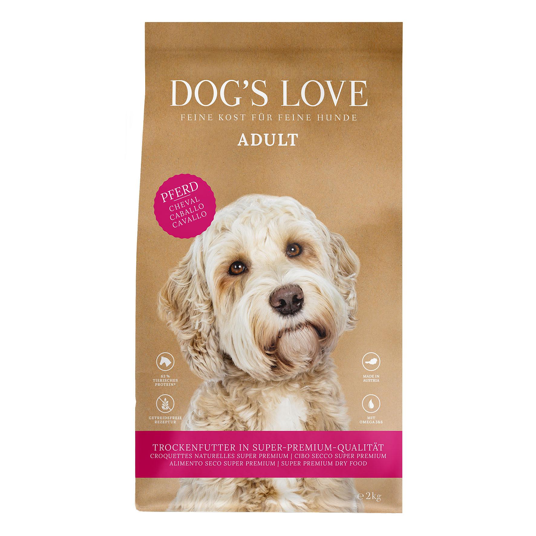 Dog's Love cheval, patate douce & pommes
