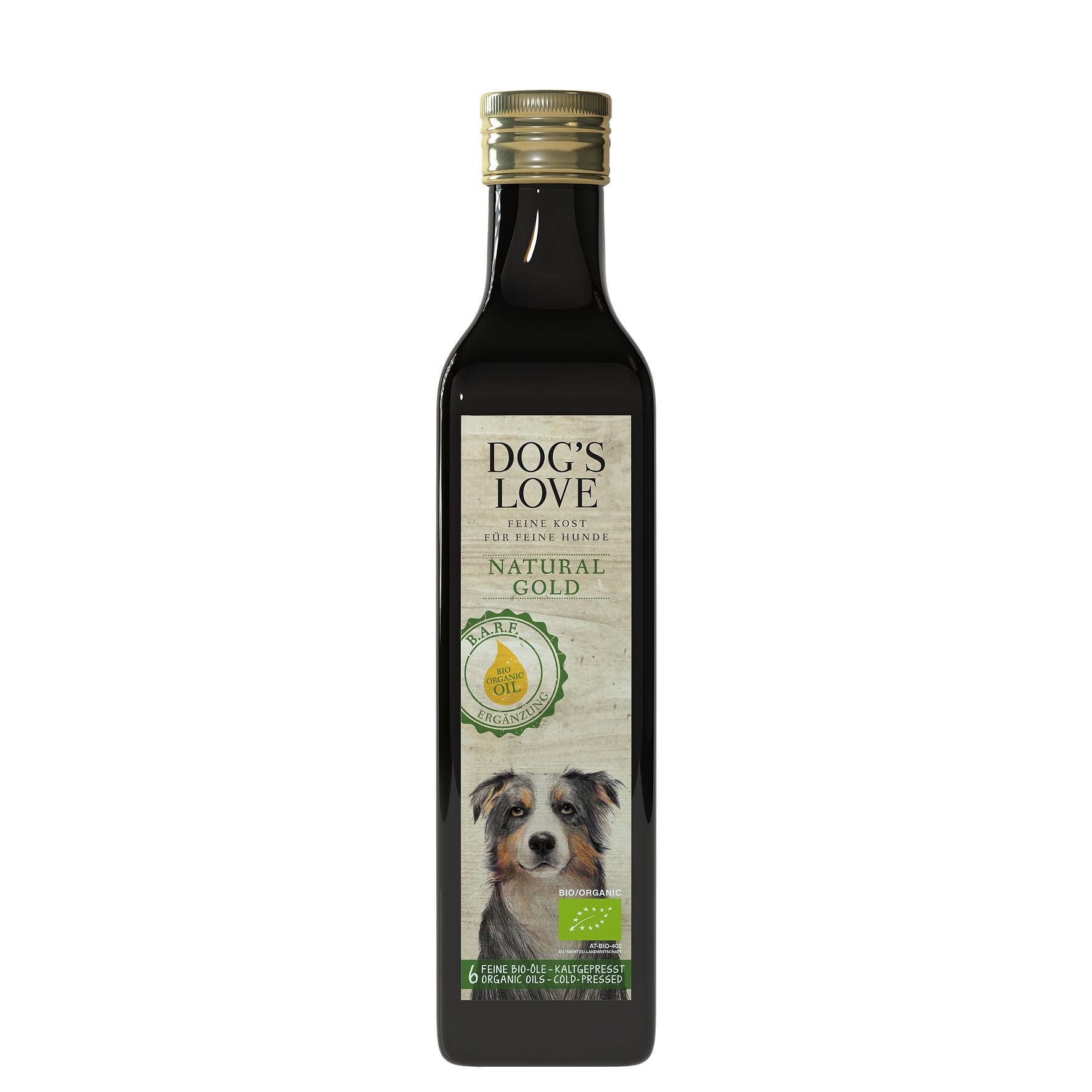 DOG'S LOVE huile Natural Gold biologique