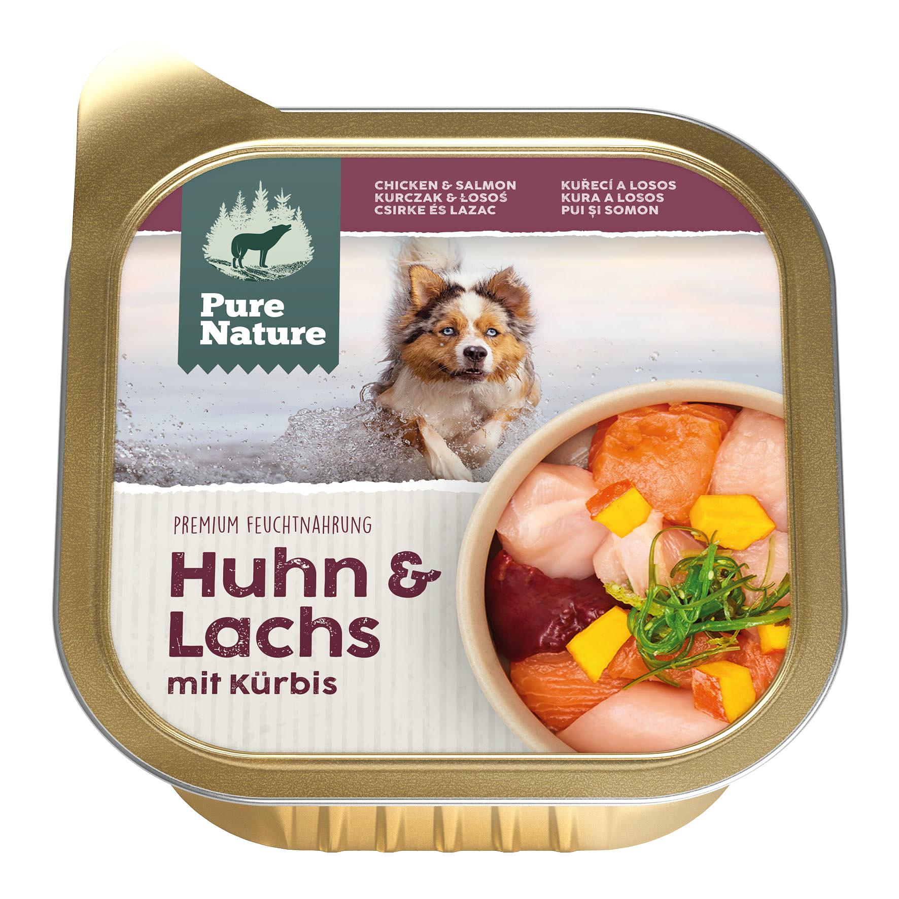 PureNature Huhn und Lachs mit Kürbis, 150g