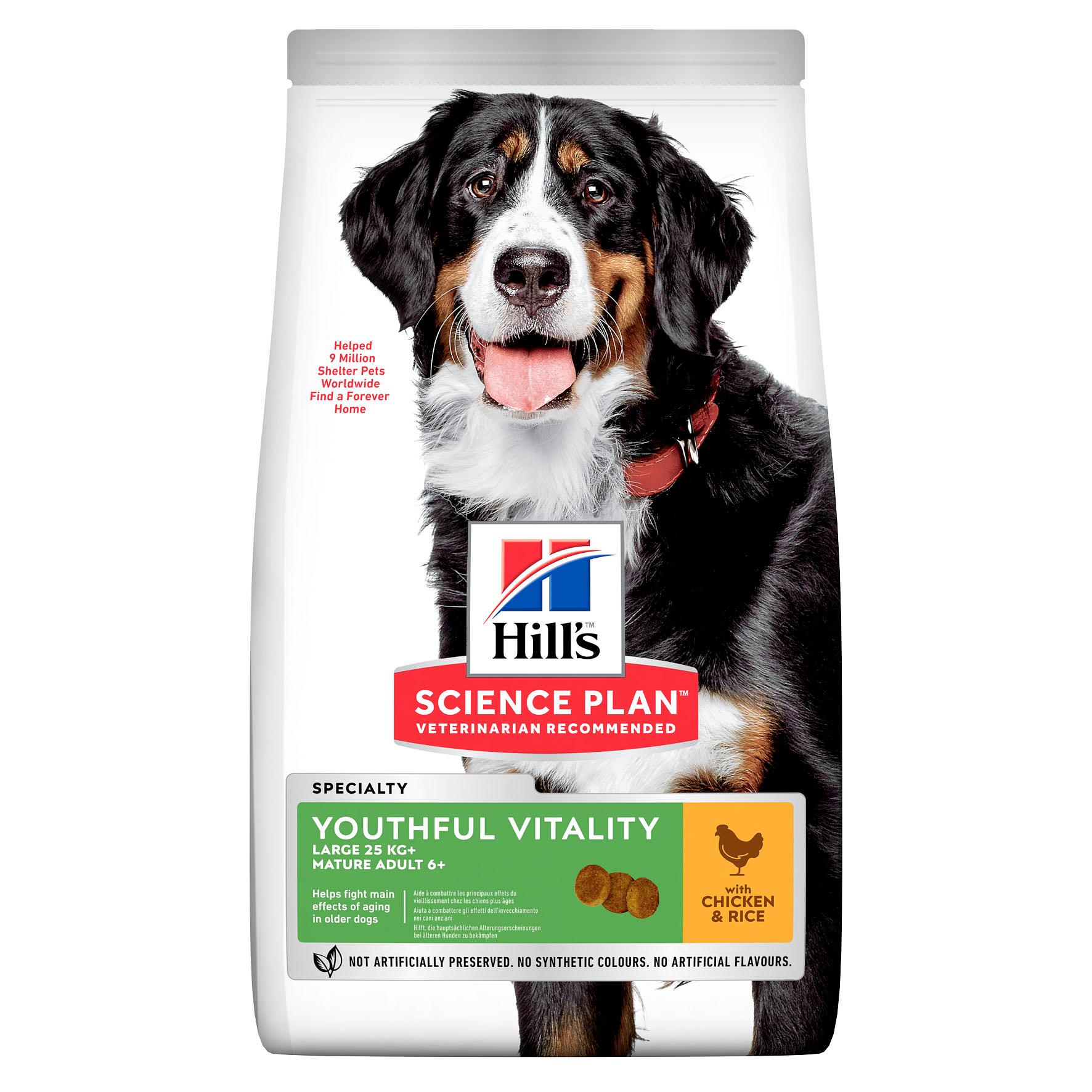 Hill’s Science Plan Adult 5+ Youthful Vitality, Large Breed, Chicken & Rice