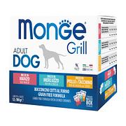 Monge Grill Adult MP boeuf, cabillaud, poulet & dinde 12x100g