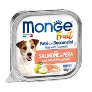 Monge Dog Fruit Salmon & Pear, 100g