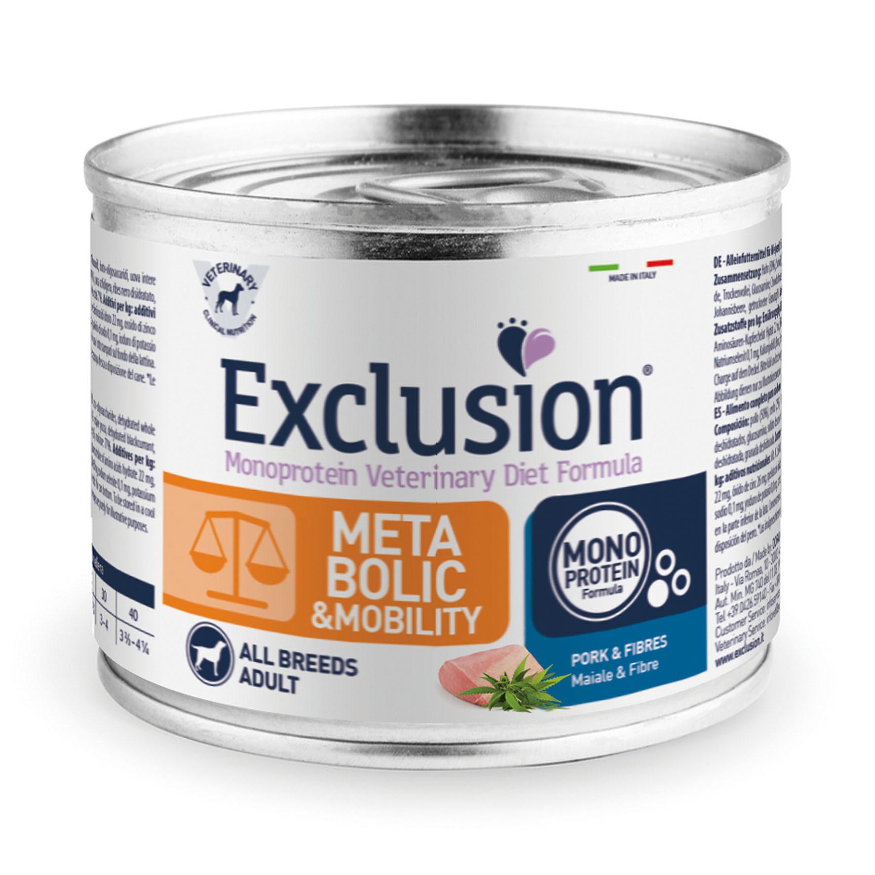 Exclusion Vet Metabolic Adult All Breeds Pork