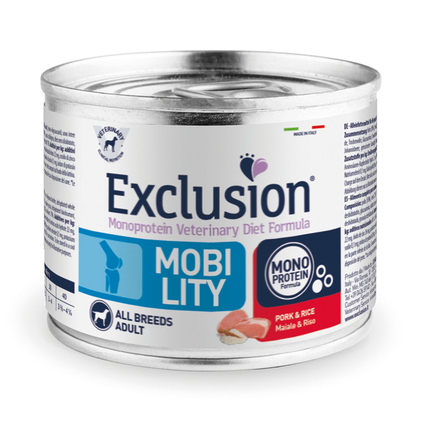 Exclusion Vet Mobility Adult All Breeds Pork