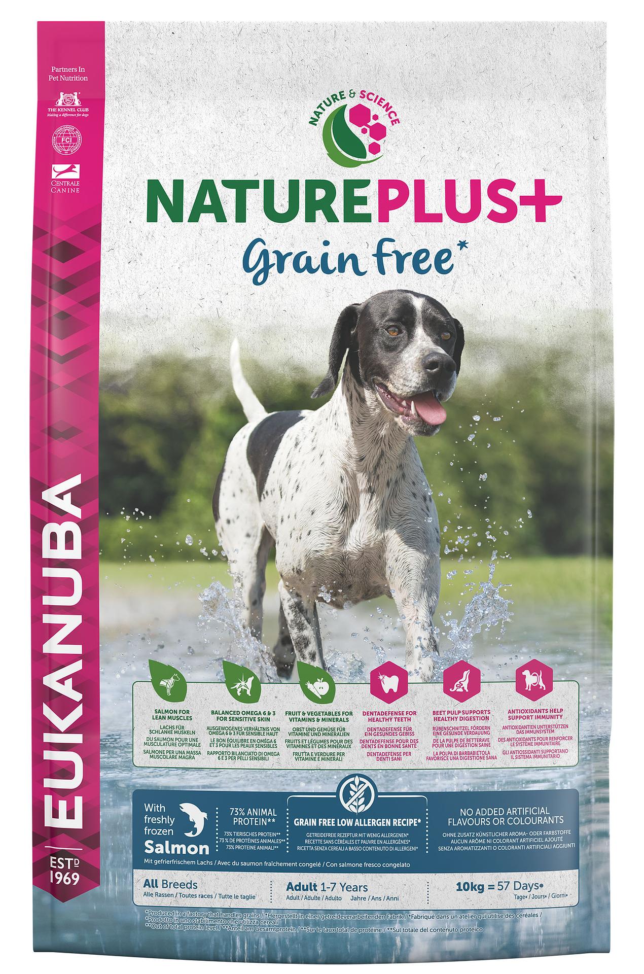 Hundefutter Eukanuba NaturePlus+ Grainfree, Salmon, Adult bestellen