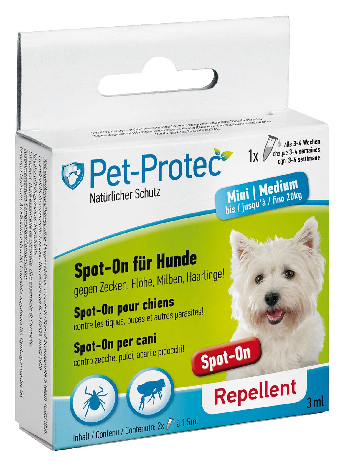 Pet-Protec Spot-On pour chiens Medium