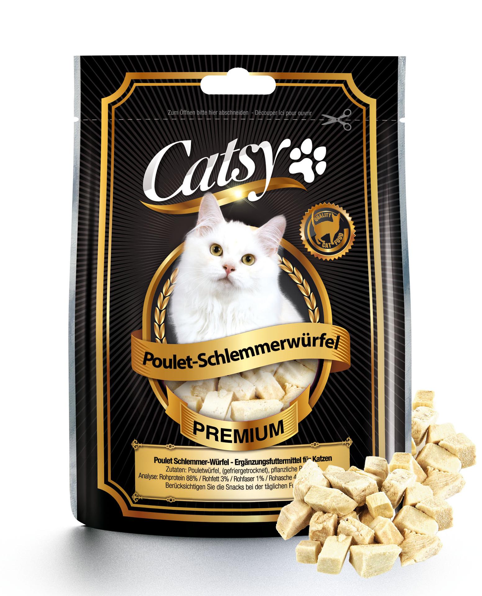 Catsy Katzensnack Poulet-Schlemmerwürfel