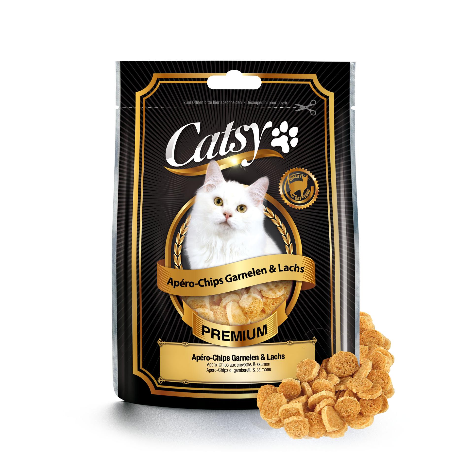 Catsy apéro-Chips aux crevettes & saumon