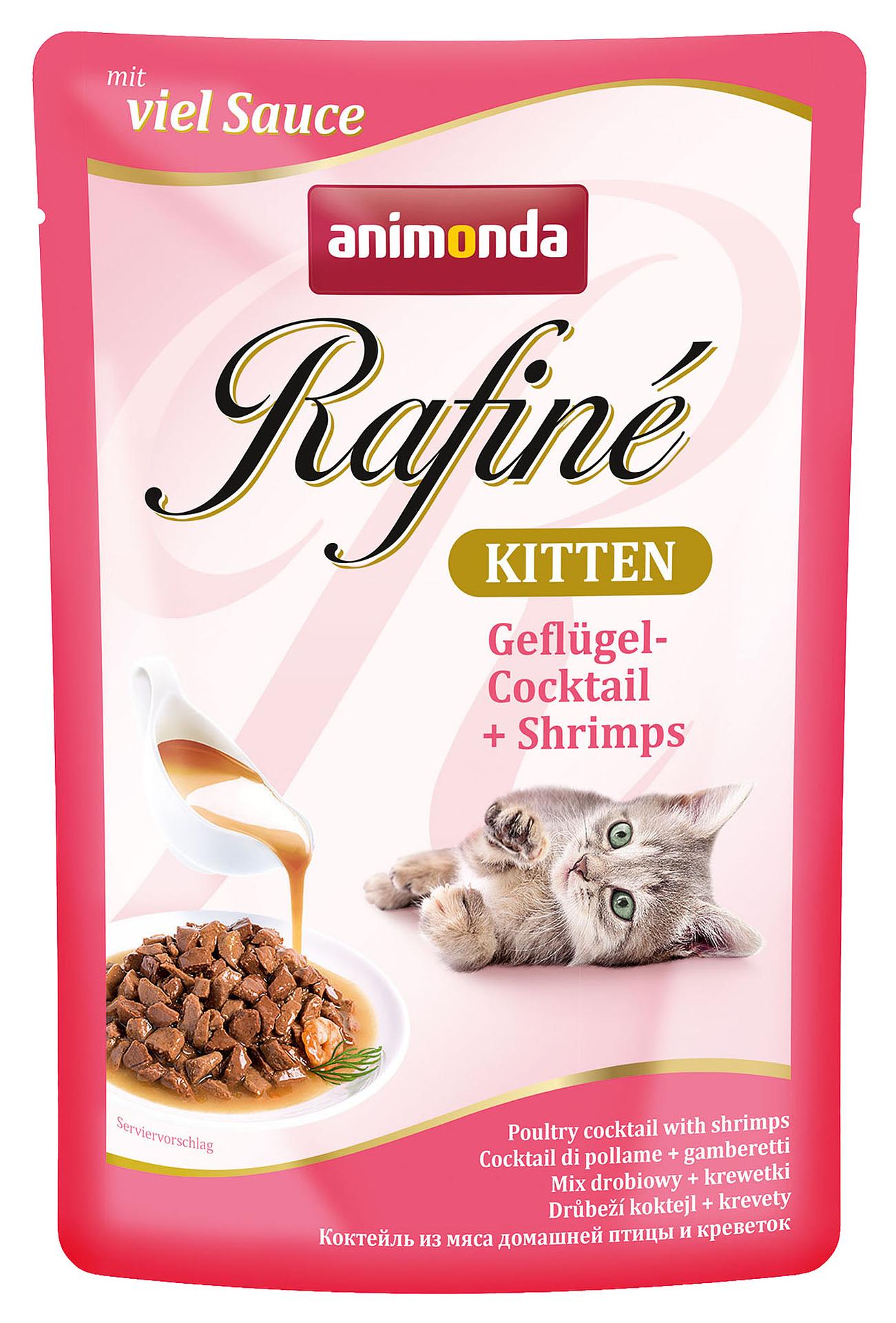 Rafiné Soupé KITTEN volaille + crevettes 100g
