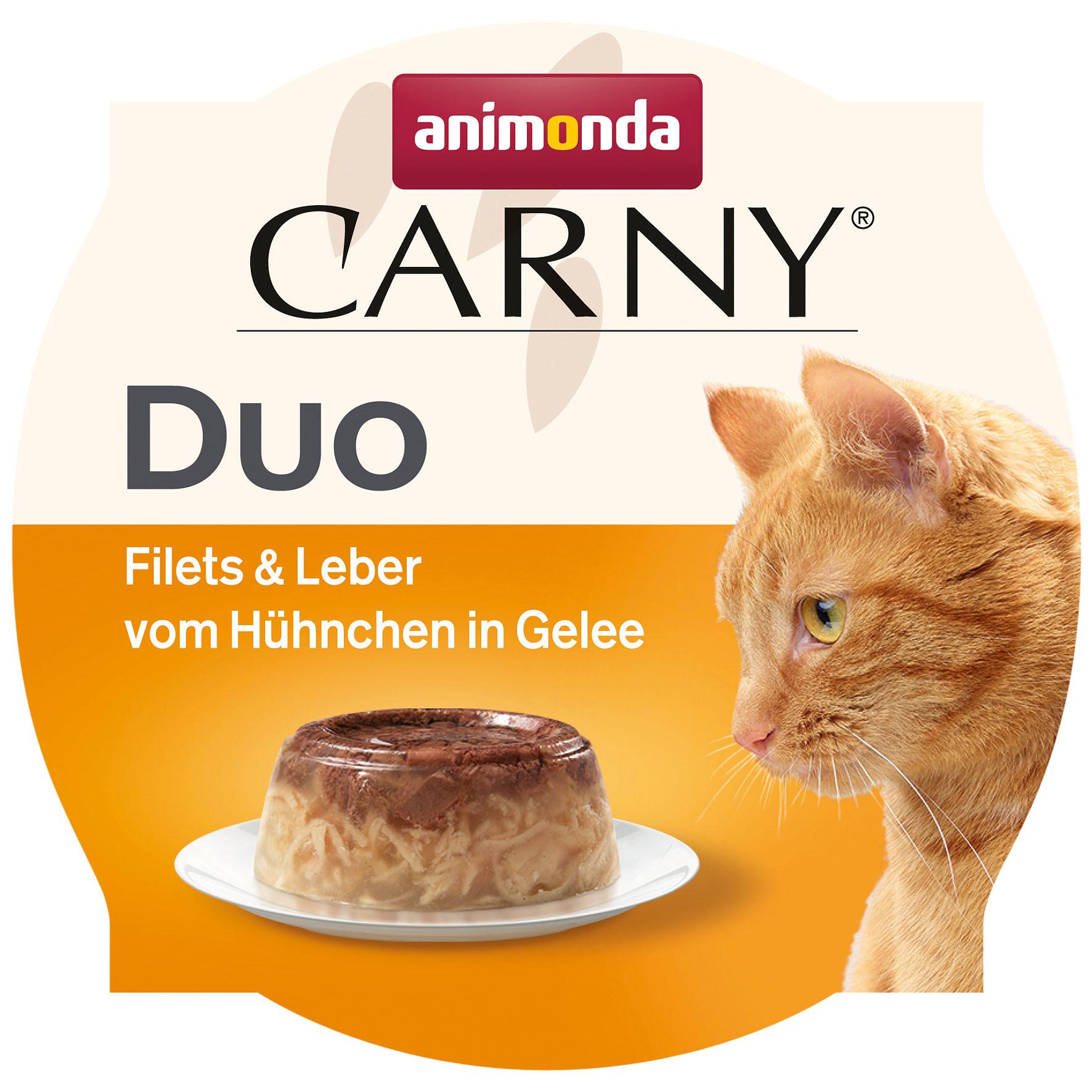 animonda Carny Duo Filet & foie de poulet en gelée