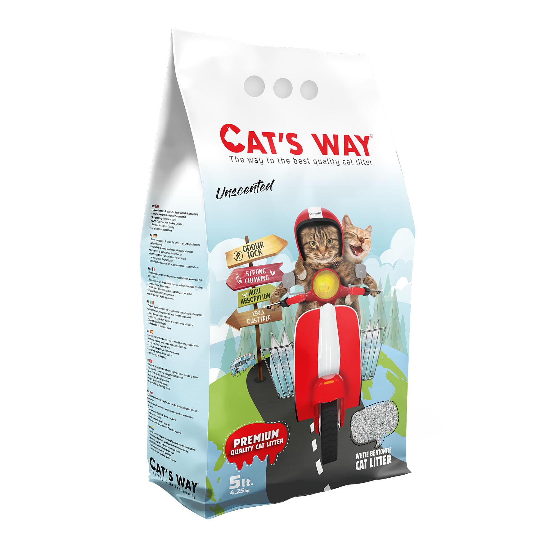 Cat's Way Katzenstreu Unscented