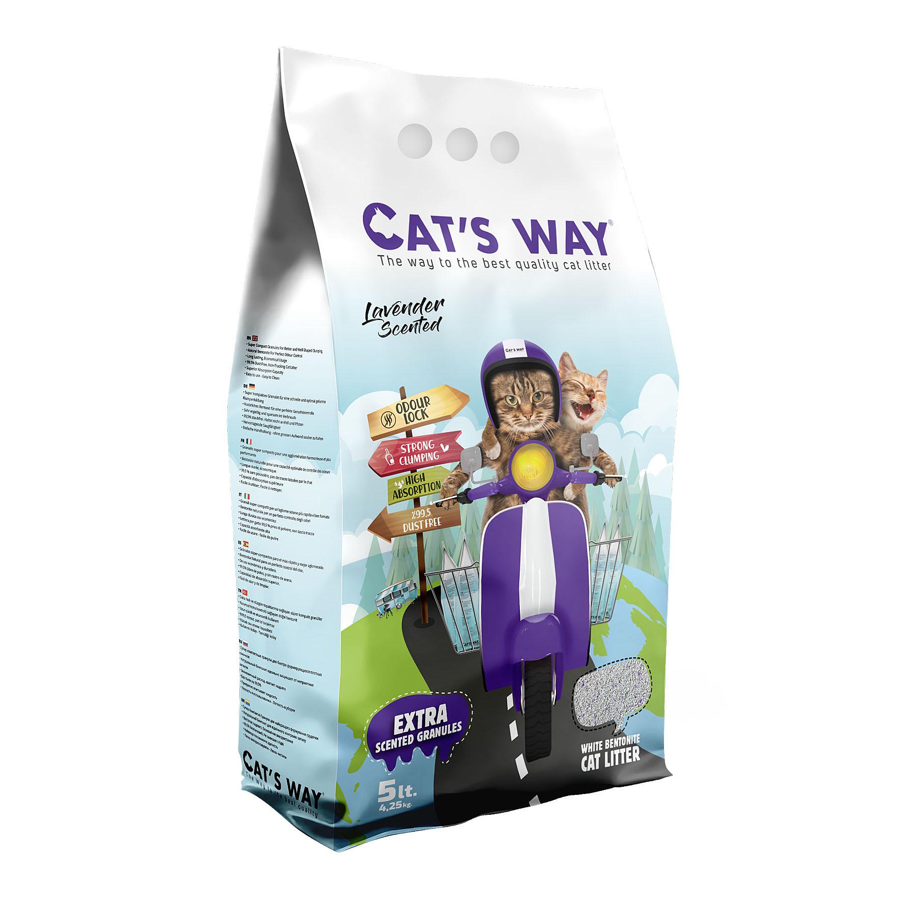 Cat's Way Litière pour chats Lavendar