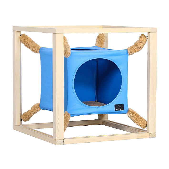 ﻿A4pet grotte pour chats Jumpy, bleue