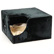 Chillout Box schwarz avec coussin,52x52x30cm