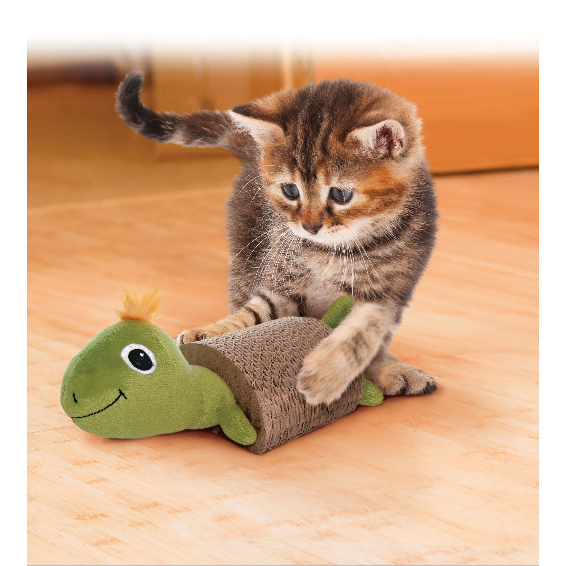 KONG Cat Scratcher mit Spielzeug und Catnip