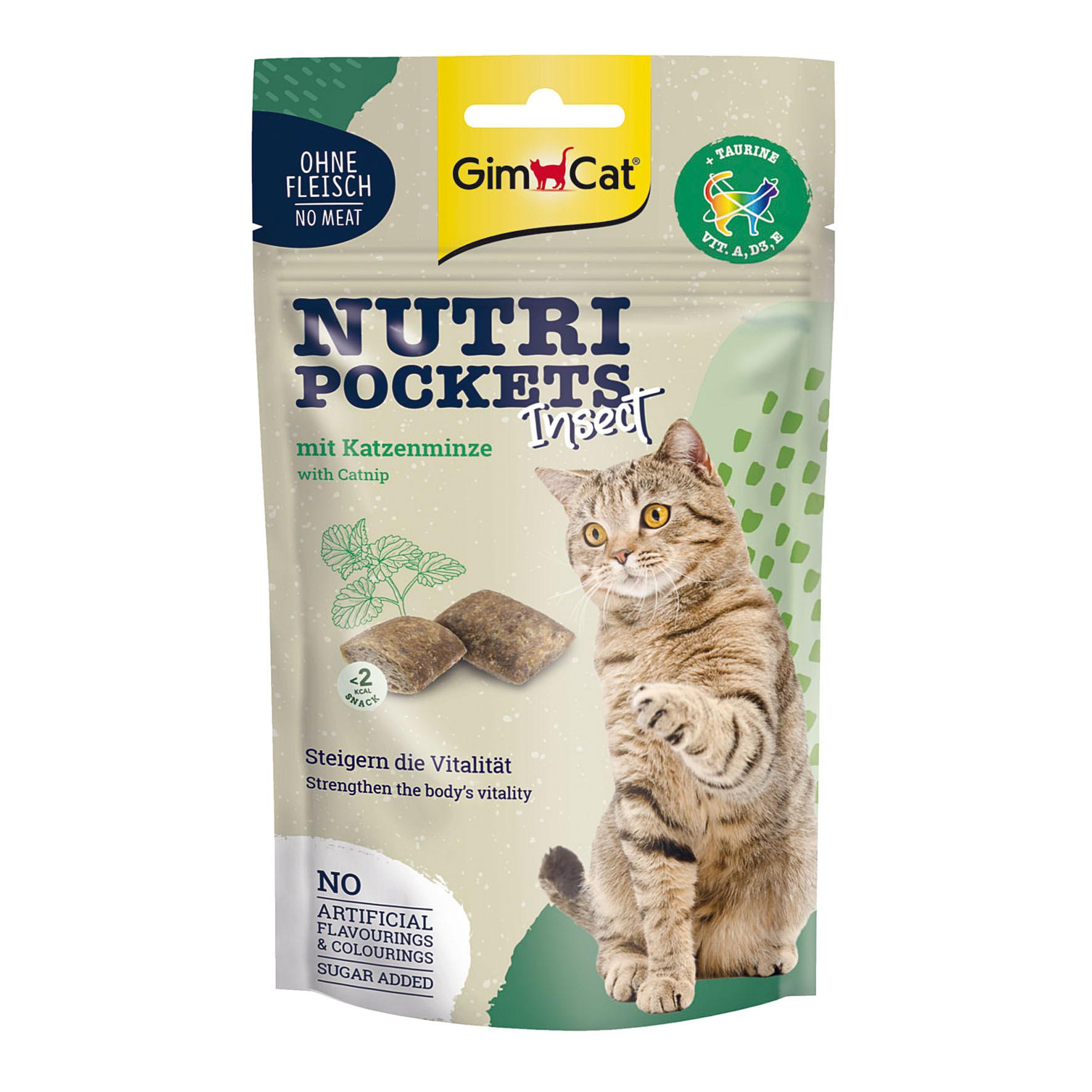 GimCat NutriPockets insecte, 60g